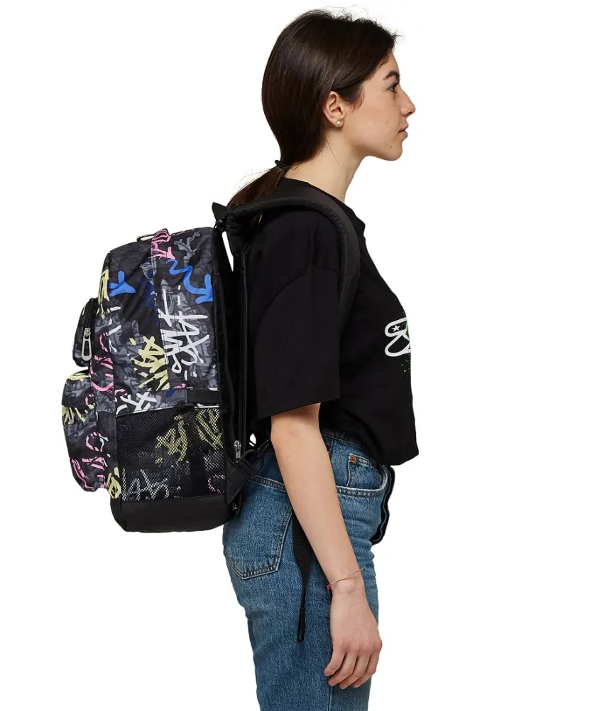 Store Seven ® The Double Reversible Pockets Backpack With Wireless Earphones