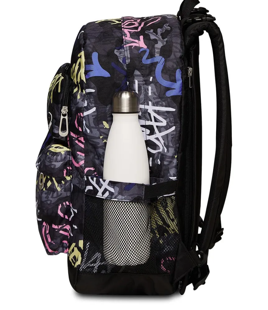 Store Seven ® The Double Reversible Pockets Backpack With Wireless Earphones