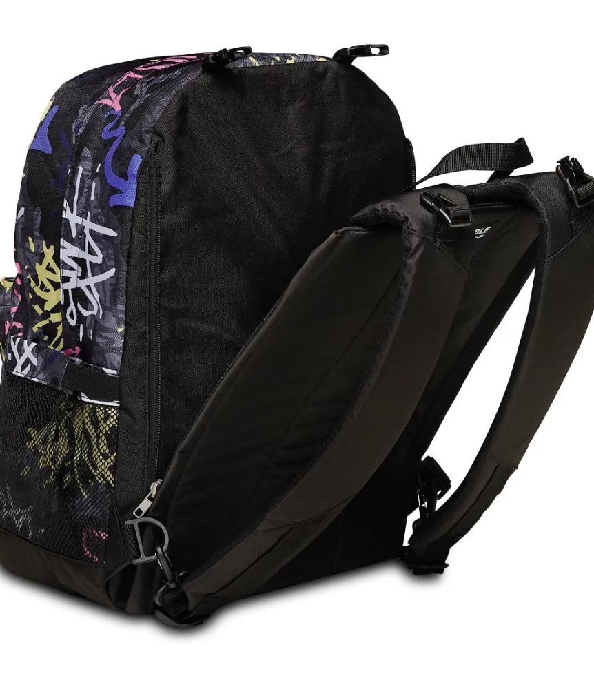 Store Seven ® The Double Reversible Pockets Backpack With Wireless Earphones