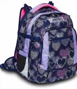 Outlet Seven ® Updown Twice School Backpack - Shading Heart