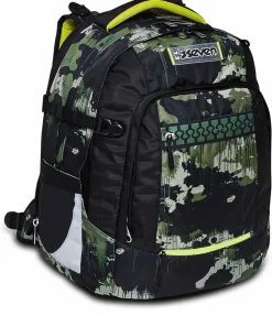 Online Seven ® Updown Twice School Backpack - Greenish Wild